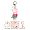 HEEPDD Creative Keychain,Macaroon Keychains Alloy Mini Eiffel Tower Pendant Keyring(Total