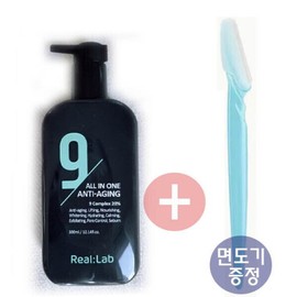 Season 3 Real Lab Nine All-in-One Anti-Aging Men's Skin Lotion Essence 300ml + Free Razor Men's Cosmetics / 시즌3 리얼랩 나인 올인원 안티에이징 남성 스킨로션 에센스 300ml +면도기 증정 남성화장품