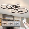 HLILCEH 66W Modern LED Ceiling Light, Flower Flush Mount Light