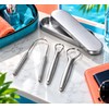 4 Pieces Stainless Steel Tongue Scraper for Daily Oral Care