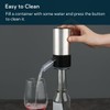 KITCHENDAO Rechargeable Electric Wine Aerator Dispenser and Wine Saver Pump,