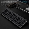 Mechanical Keyboard 68 Keys Three Modes RGB Backlight 1800mAh BatteryBlack