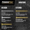 Power Pro Premium One Multi-Material Flat Head Screws, Zinc Plated