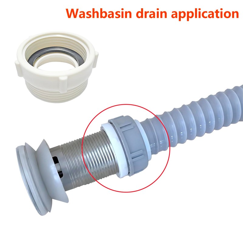Qrity 1PCS Kitchen Sink Waste Pipe Fitting 39mm Female Thread