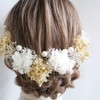 [Lomeri] Romeri Hair Ornament, Blush Grass, Hydrangea and Pearl, 12
