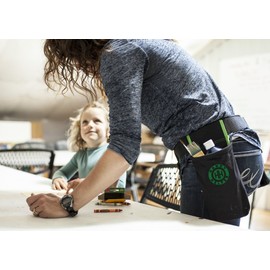 Handy Helper Tool Belt, Organizer, Carrier for Home, Garden, RV - Black Piping