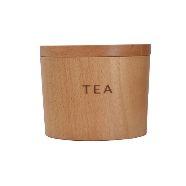 Rattan Tougei Wooden Table Canister (Tea Brown) 5.1 fl oz