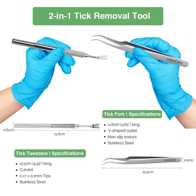 Tick Remover, Tick Removal Tool, Stainless Steel Tick Remover Tool