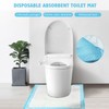 YumSur 25 Pack Disposable Toilet Mats Toilet Floor Protector from