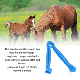 Umbilical Cord Clamp, Livestock PVC Umbilical Cord Clips Lengthened for Cattle
