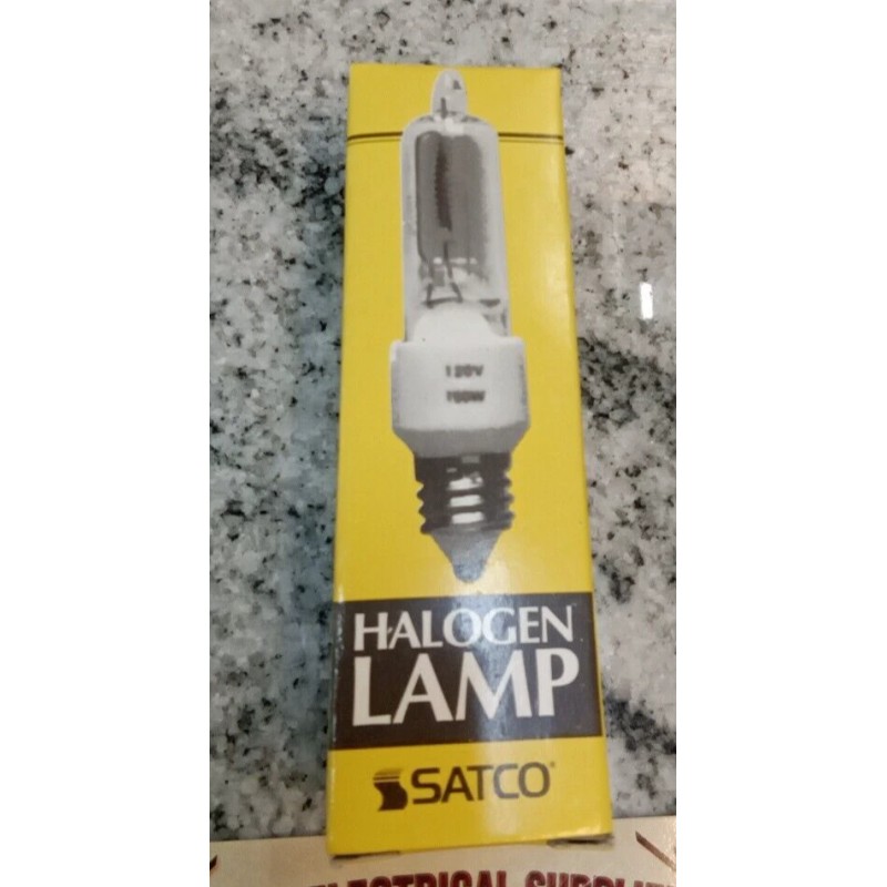 Satco S3157/ 120V/75W/ 75Q/CL/MC /JD E11 Mini-Candelabra Base Bulb Clear(9DB1UP