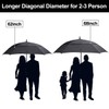 G4Free Extra Large Golf Umbrella 68 inch Square Vented Windproof