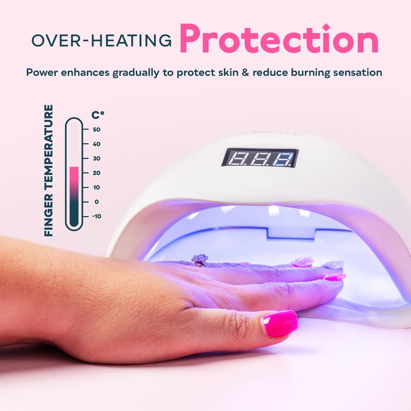 SUNUV UV Light for Nails, UV LED Nail Lamp with