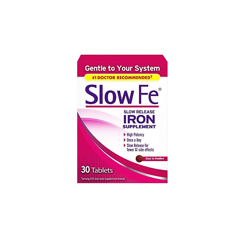 Slow Fe Slow Release Iron, 60 Tablets (Pack of 2)