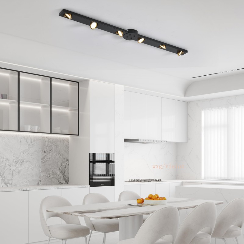 Garwarm Modern Ceiling Light Track Lighting, 47 Inch Dimmable LED