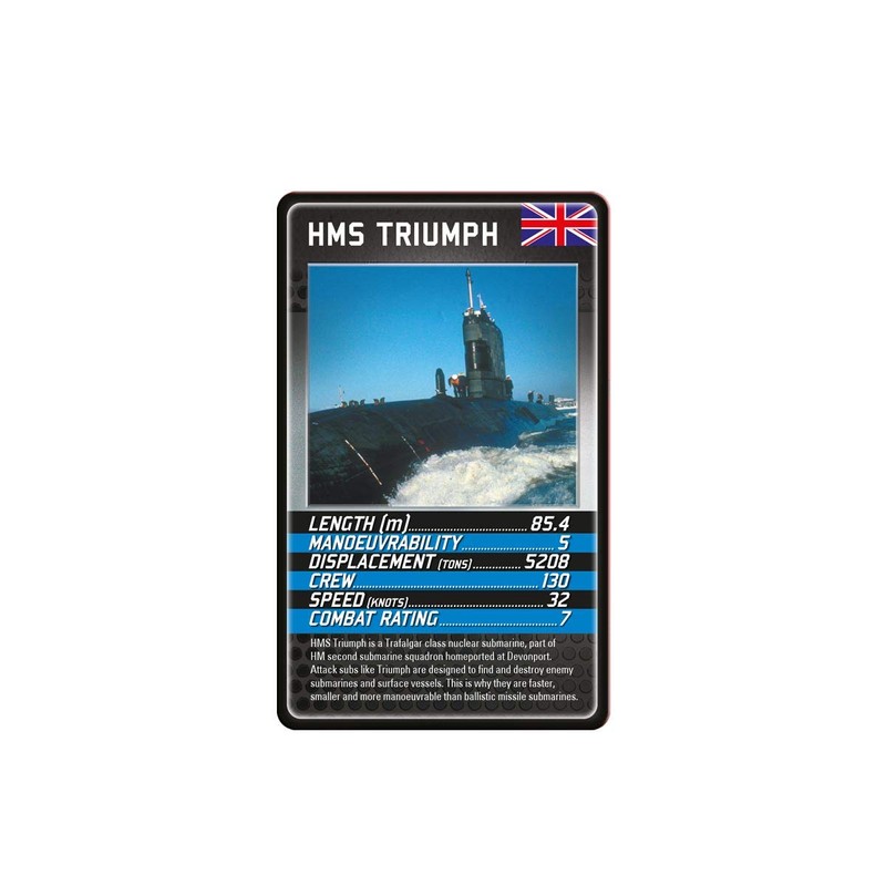 Battleships Top Trumps Card Game Medium