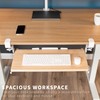 VIVO Large Height Adjustable Under Desk Keyboard Tray, C-clamp Mount