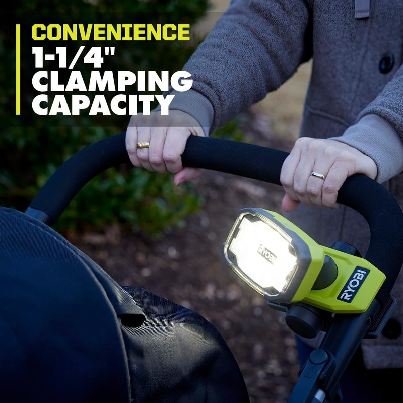 RYOBI USB Lithium Magnetic Clamp Light Kit with 2.0 Ah