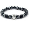 Pulsera De Jaguar Con Piedra Volcánica