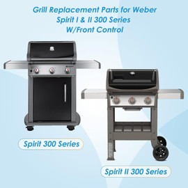 7638 17.5" Grill Grates Replacement for Weber Spirit II 300 Series, for Weber Spirit 300 Grill Grates, Genesis Silver/Gold/Platinum B/C, Genesis 1000-5000 for Weber Grill Grates