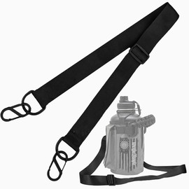 Iron Infidel Shoulder Strap for 64oz & 32oz Battle Bottle I Hands-Free Water Bottle Carrier Strap I Comfortable, Adjustable Crossbody Sling I Versatile, Durable I Hiking, Camping, Everyday Use (Black)