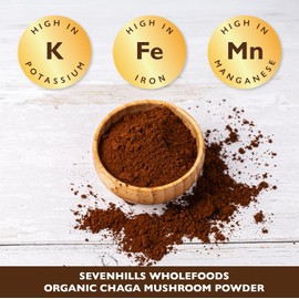 Sevenhills Wholefoods Organic Chaga Mushroom Powder 200g