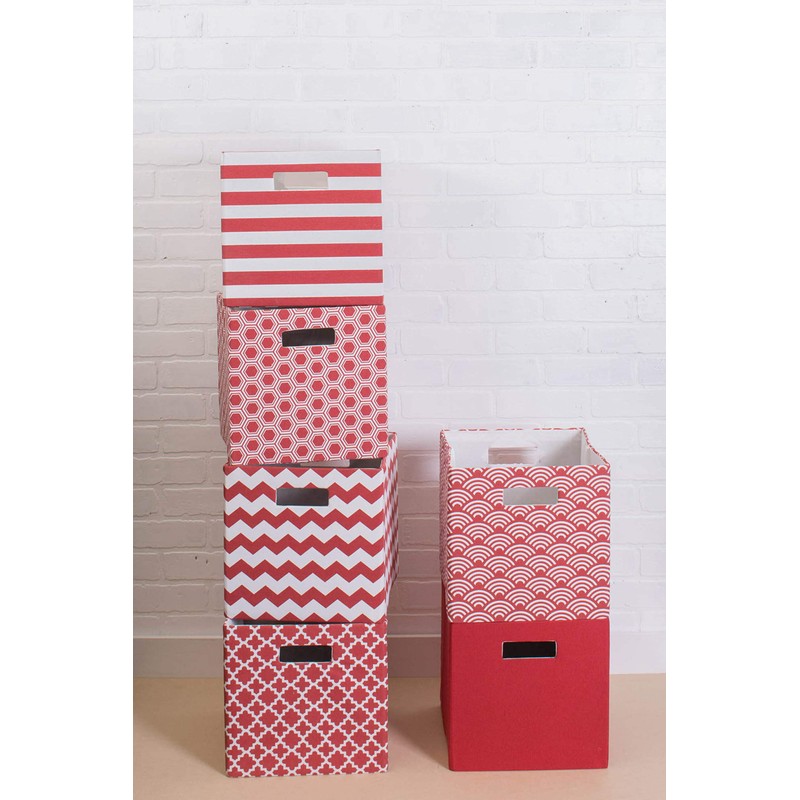 DII Hard Sided Collapsible Fabric Storage Container for Nursery, Offices,