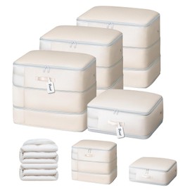 DIMJ Compression Storage Bags - Blanket Storage Bags with Window Zipper, Ultra Space Saving Self Compression Organizer for Comforter Duvet, Sweater, Puffer Jacket, Bedding, Sheet, Sweater