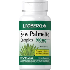 Lindberg Saw Palmetto Extract for Women and Men | 100 Capsules | Complex Supplement Blend | Serenoa Repens | Non-GMO, Gluten Free