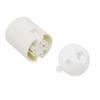 Socket E27 Thermoplastic White with Threaded Sheath and Attachment Cap