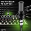 GEARit XLR Male to Female Microphone Cable (6 Feet, 6-Pack)