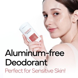 IVOSKIN Aluminum-free Natural Deodorant | 72 Hour Odor Protection | for Women and Men, Non-Toxic | Sandalwood & Musk Scent (1.76 oz)