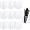 10 Pack Clear Acrylic Pen Holder Makeup Brush Holder Desktop