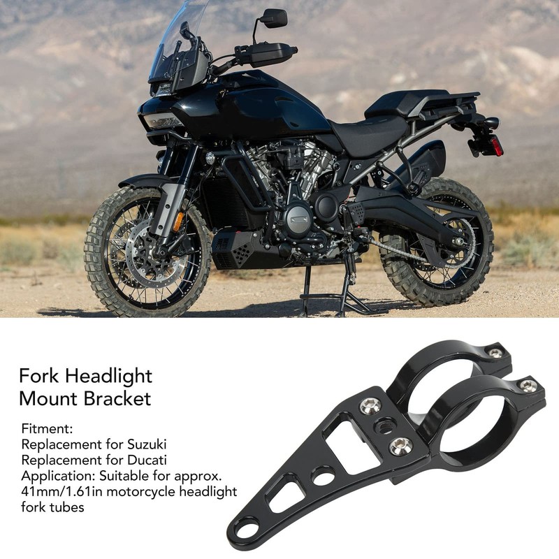 Motorcycle Headlight Bracket, 2 Pieces Fork Headlight Bracket 41mm Motorcycle