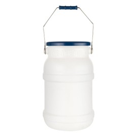 Restaurantware Met Lux 5 Gallon Commercial Ice Tote 1 With Lid Ice Carrier - With Handle Mounting Bracket White Plastic Restaurant Ice Bucket For Ice