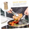 GRIRIW 2Pcs Reusable Condiment Bottles Seasoning Jars for for Home