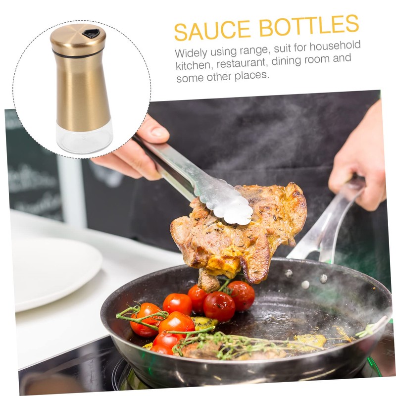 GRIRIW 2Pcs Reusable Condiment Bottles Seasoning Jars for for Home