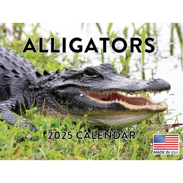 Alligator Calendar 2025 Monthly Wall 12 Month | American Made