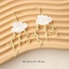 NOIAFZY 2Pairs Cute Sweet Style Acrylic Cloud & Lightning Earrings