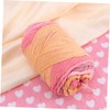 TEHAUX 1roll Rainbow Woolen Yarn Thick Knitting Yarn for DIY