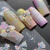 1 Sheet Spring Bow Nail Decal Holographic Bow Nail Decal