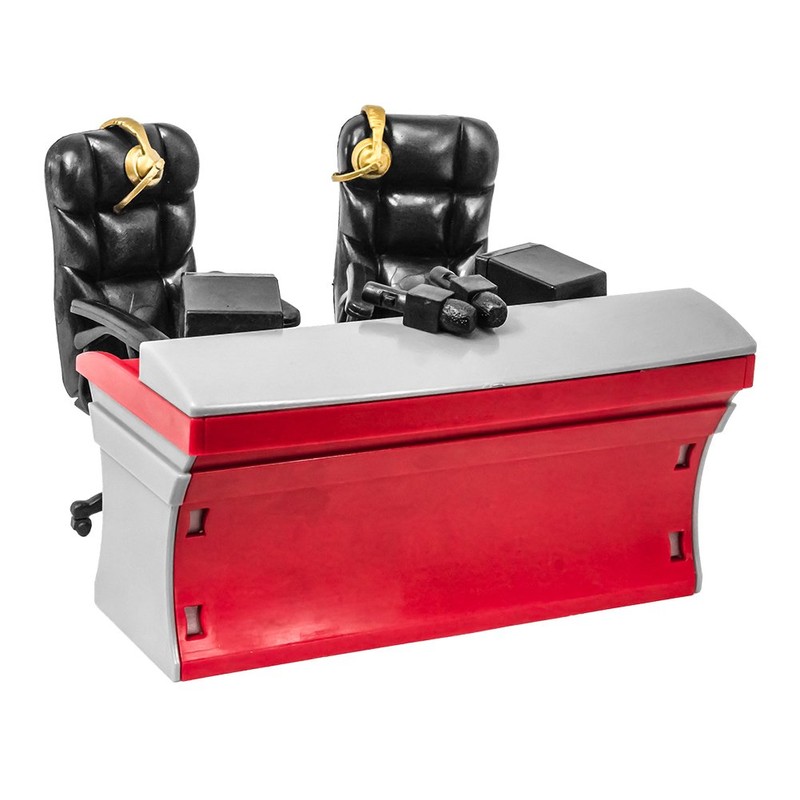 Set of All 3 Ultimate Commentator Table Playsets for Wrestling