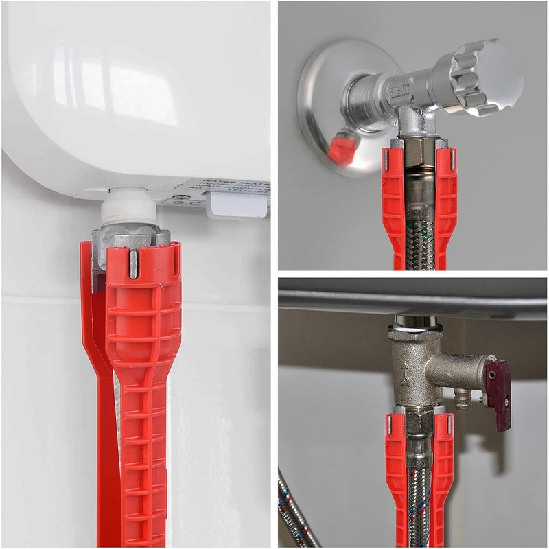 Ninoclar 14-in-1 Multi-Functional Wrench for Toilet, Sink, Bathroom, Kitchen Plumbing