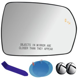 EAP Passenger Side Mirror Glass Compatible with Ford Edge 2020-2024, Heated with Blind Spot KT4Z17K707A KT4Z17K707B