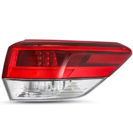 JSBOYAT Outer Tail Light Assembly Replacement for 2017 2018 2019 Toyota Highlander Rear TailLamp, Right Passenger Side
