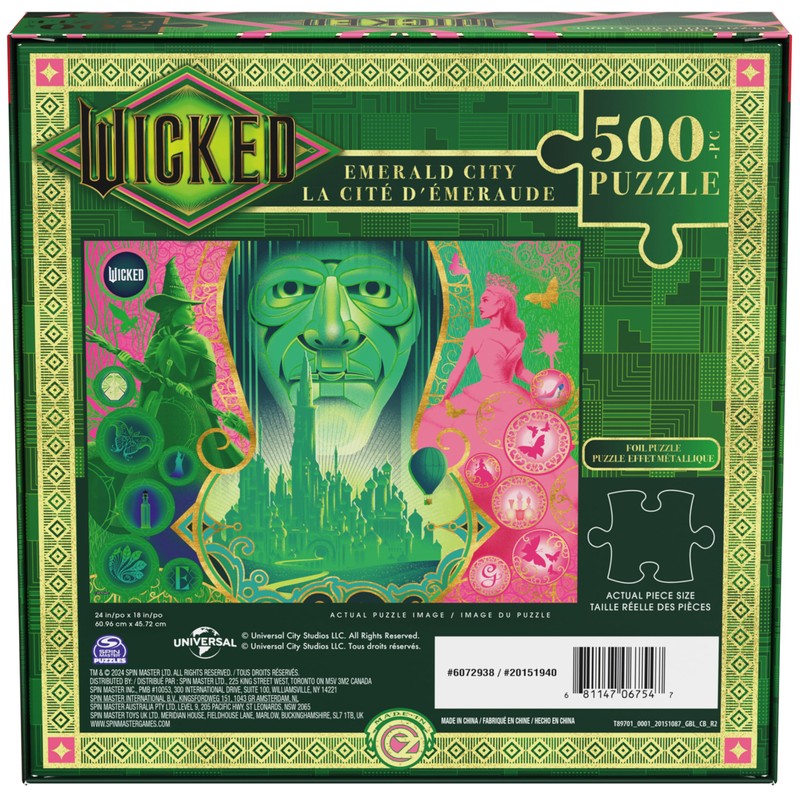 Spin Master Games, Wicked Puzzle, 500 Pieces, Lenticular Puzzles for