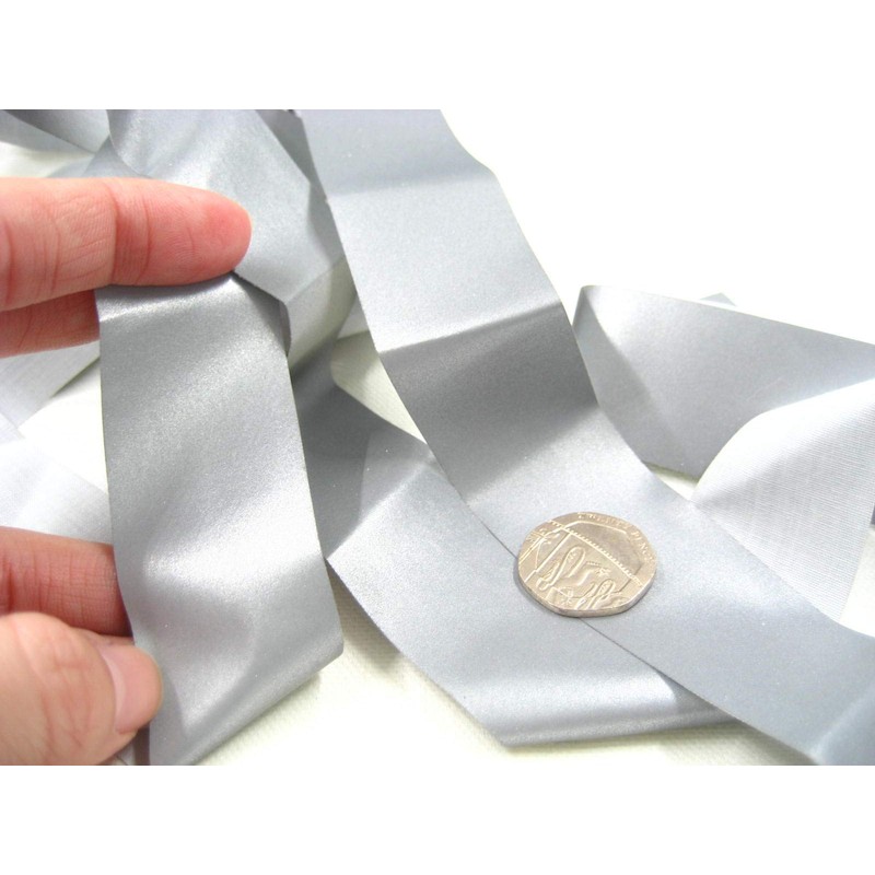 2ms of high Shine Silver Hi Viz Fluorescence Tape Reflective