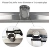 Neodrain 40-Inch Linear Shower Drain with Removable Quadrato Pattern Grate,Brushed
