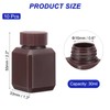 PATIKIL Reagent Bottles, 10 Pcs 30ml HDPE Narrow Mouth Square
