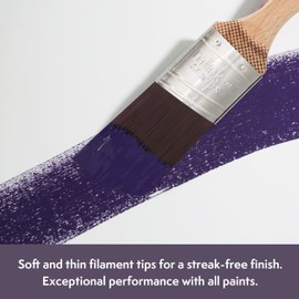 Axus Decor Silk Cutter Ultra (Mink Series) Paint Brush Filaments, Birchwood Handle - Ideal For Walls, Ceilings & Skirting, Anti-Rust Stainless Steel, Next Generation Brush - 1.5"/38mm